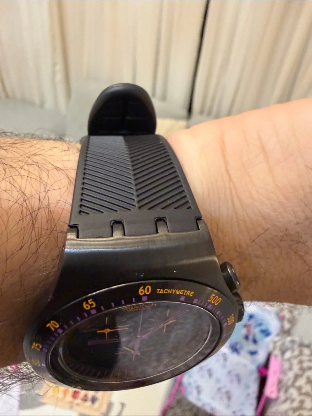 Swatch featuring accented